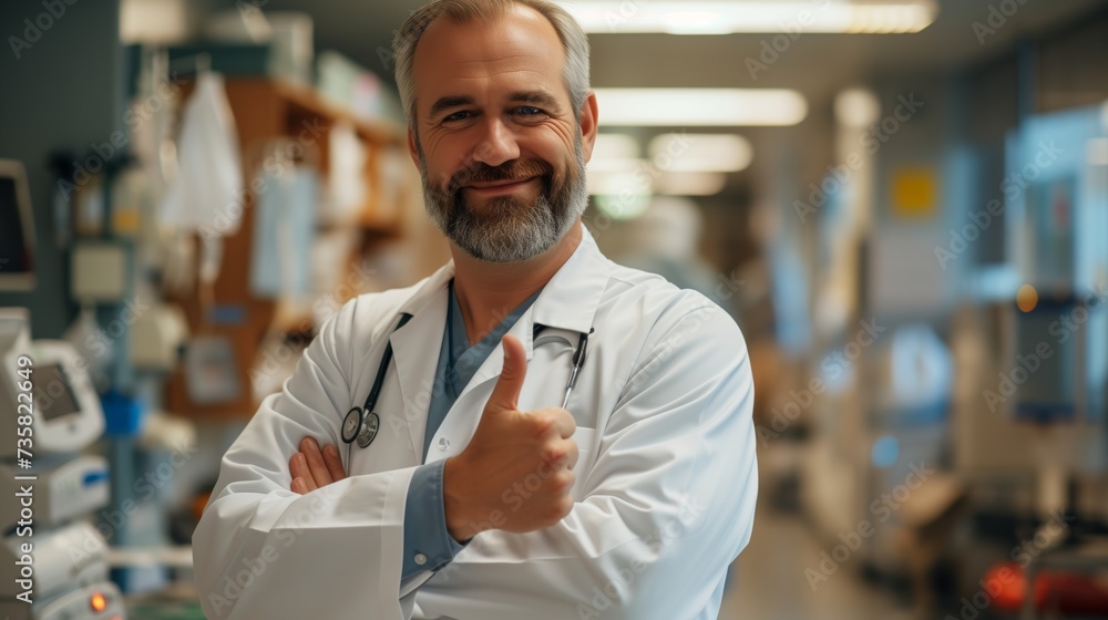 Smiling Doctor Giving Patient Assurance Smiling Doctor Giving Patient Assurance