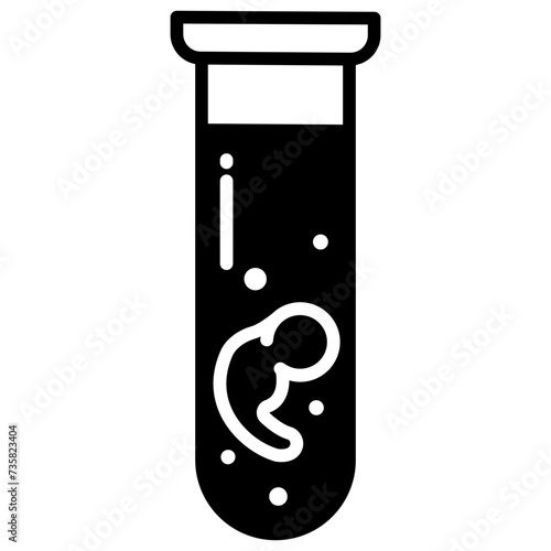 Test Tubes glyph and line vector illustration