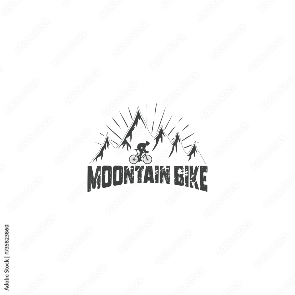 mountain bike logo vector illustration mountain bike logo vector illustration
