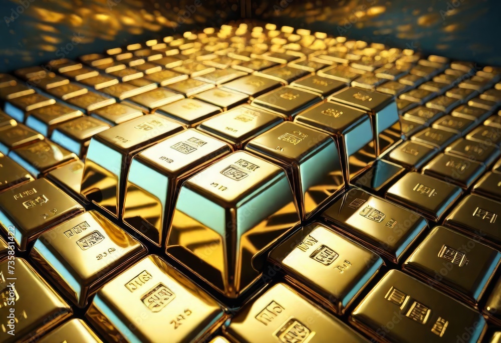Falling price of gold represented by a golden yellow metal bar and dollar coins going down from sky,gold drop,pricing,rich Falling price of gold represented by a golden yellow metal bar and dollar coins going down from sky,gold drop,pricing,rich