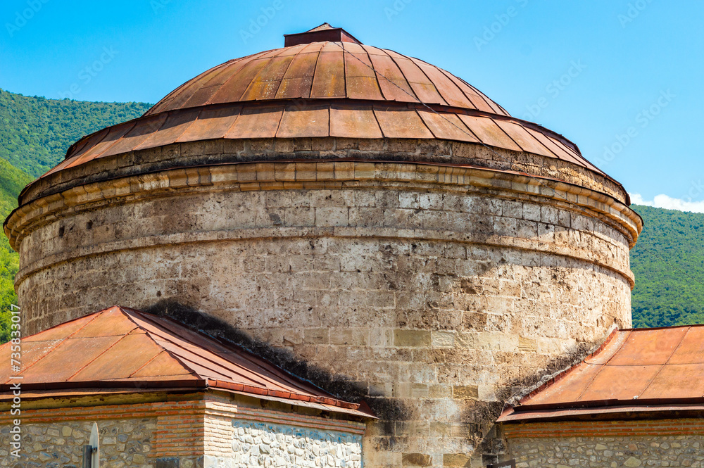 An old Christian church in the city of Sheki, in northwestern Azerbaijan