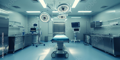 Cutting-Edge Surgical Room: A State-Of-The-Art Facility With Advanced Medical Devices And Equipment photo