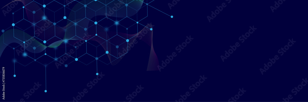 Obraz premium Vectors Health care and medical pattern innovation concept science background design. Health care and medical background with hexagons shapes.