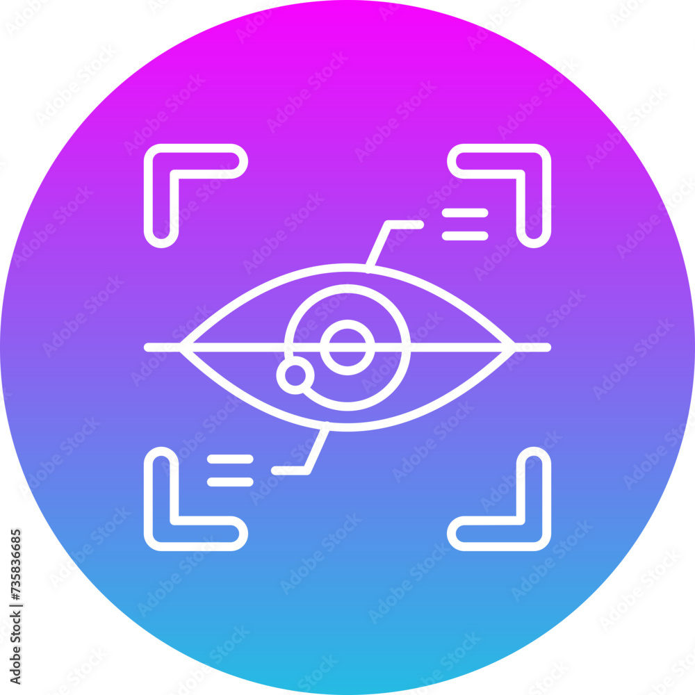 Eye scanner Icon Eye scanner Icon