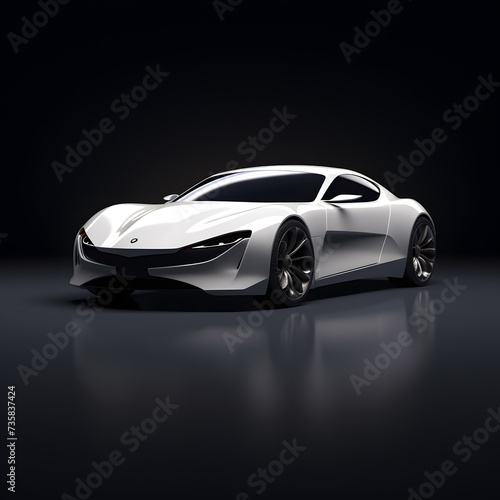 Automobile on White Background - Isolated Car on White Background for Enhanced Visual Clarity 0
