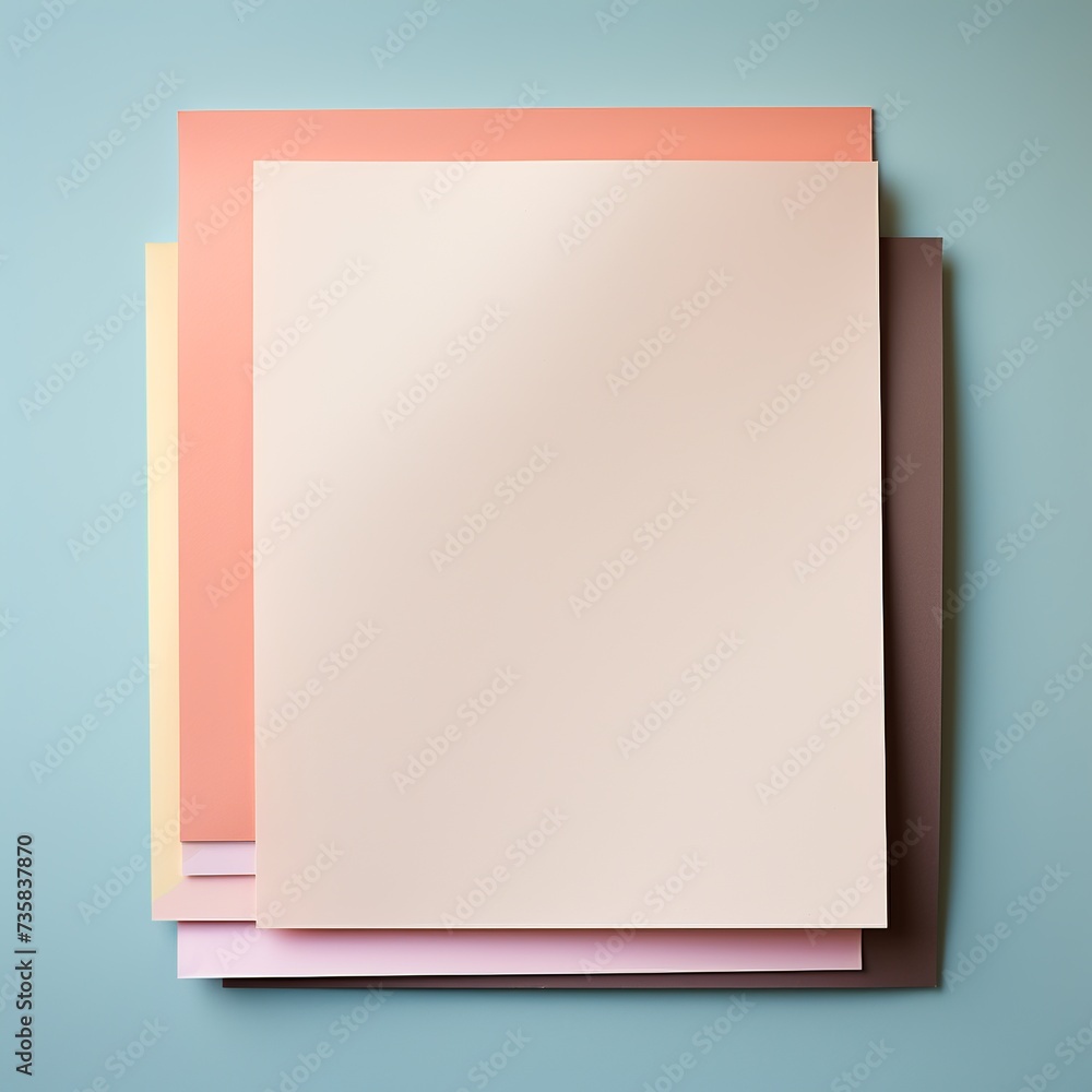 Pastel Colored Sheets Arranged Neatly Pastel Colored Sheets Arranged Neatly
