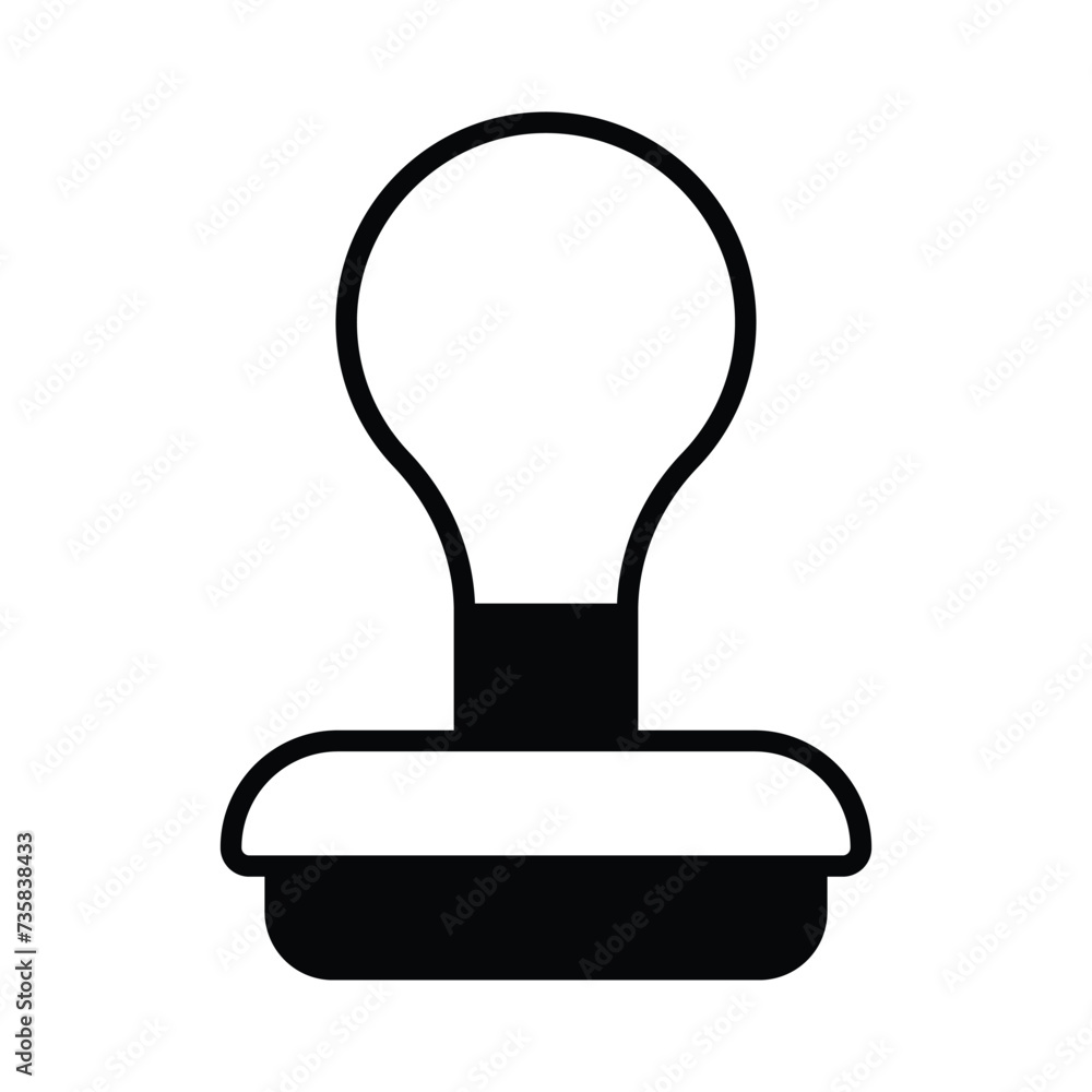 Stamp icon vector stock illustration. Stamp icon vector stock illustration.