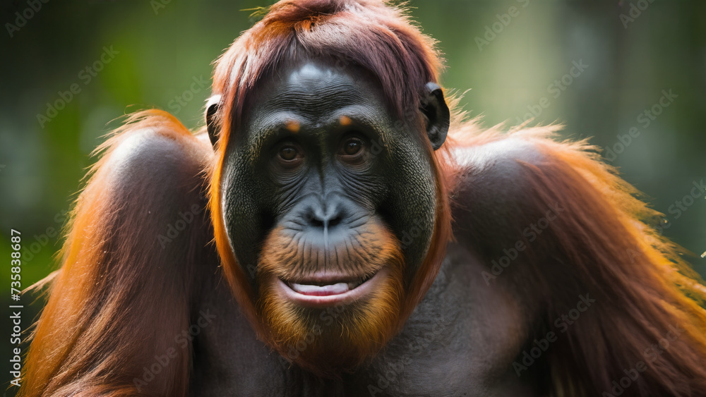 orangutan portrait orangutan portrait