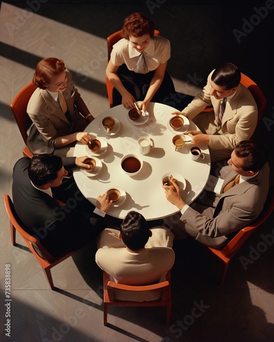 Corporate Coffee Meeting: Business Strategy Discussion