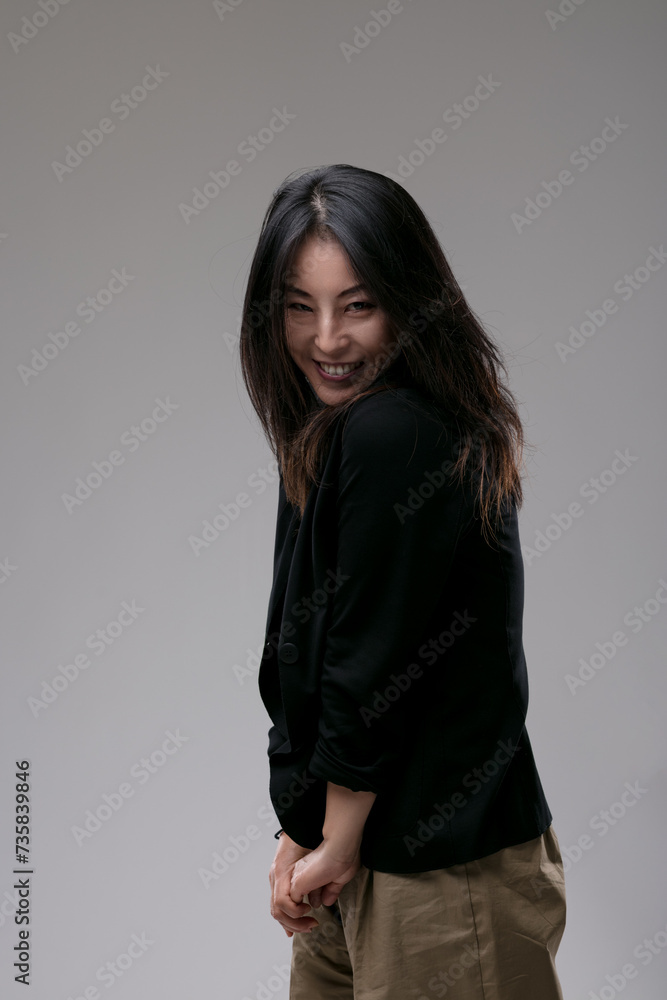 Coy glances reveal her hidden, bashful mirth Coy glances reveal her hidden, bashful mirth