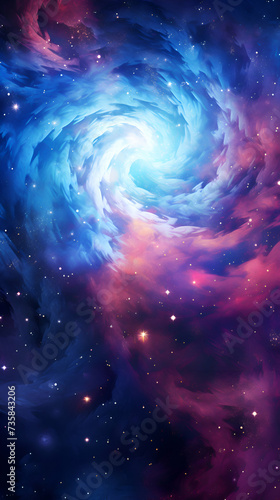 Cosmic space and stars. color cosmic abstract background with nebula