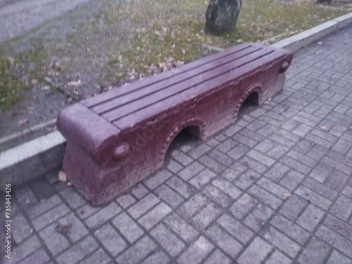 bench in the city