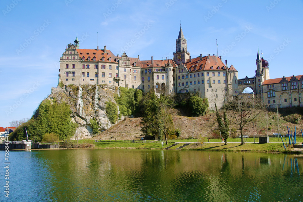 Panorama of Sigmaringen castle, Baden Wuerttemberg, Germany