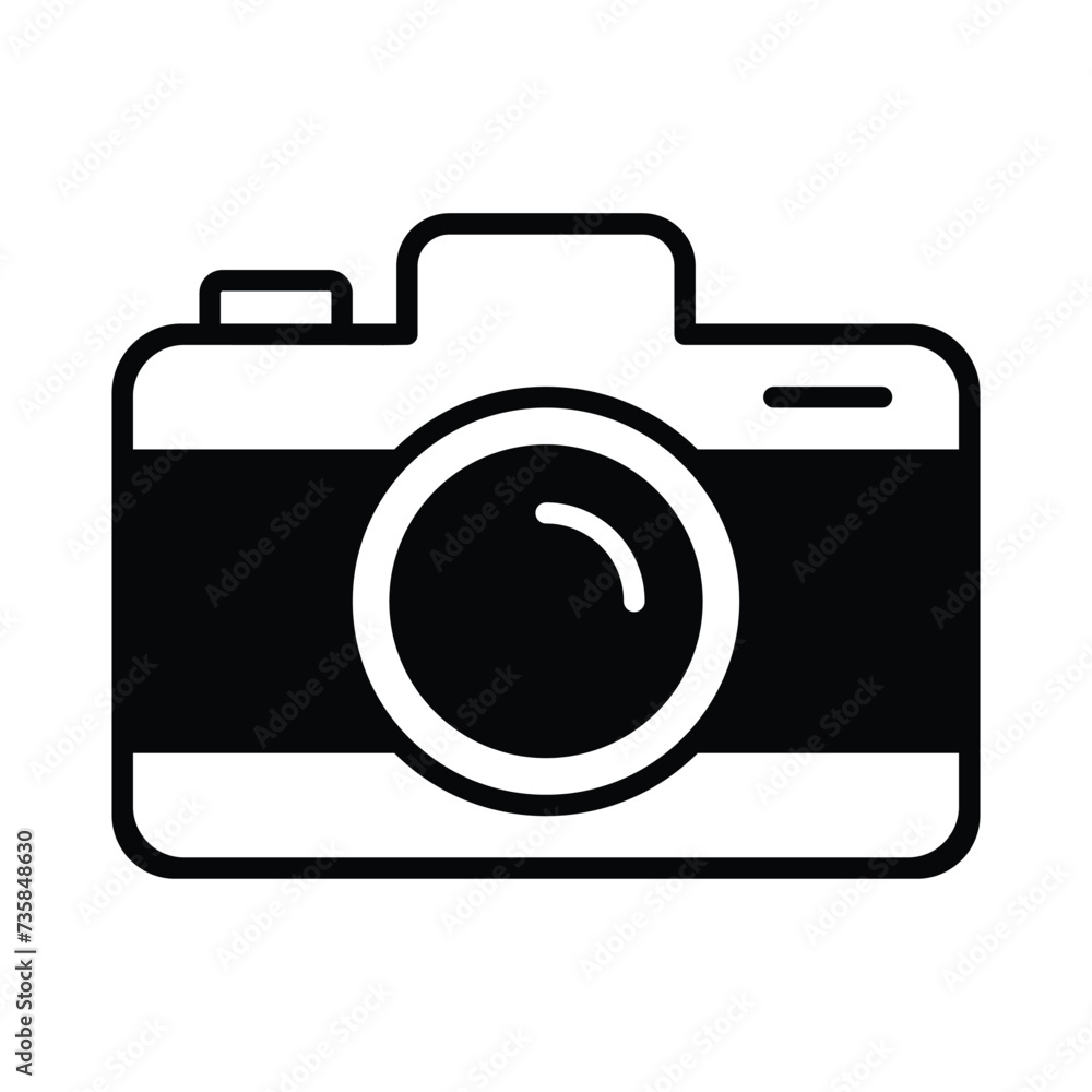 Camera icon vector stock illustration. Camera icon vector stock illustration.