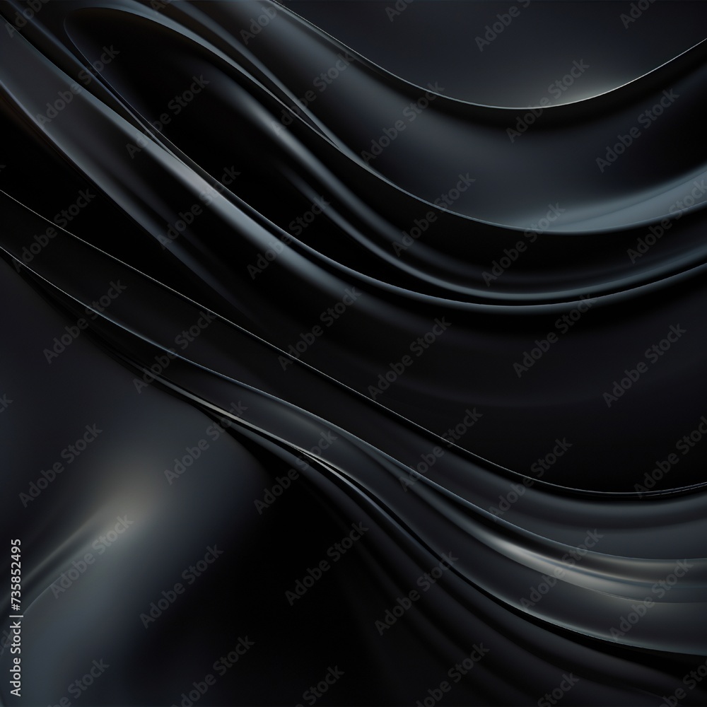 Smooth black liquid vector background Generative Ai Smooth black liquid vector background Generative Ai