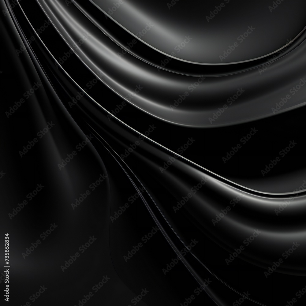 Smooth black liquid vector background Generative Ai Smooth black liquid vector background Generative Ai