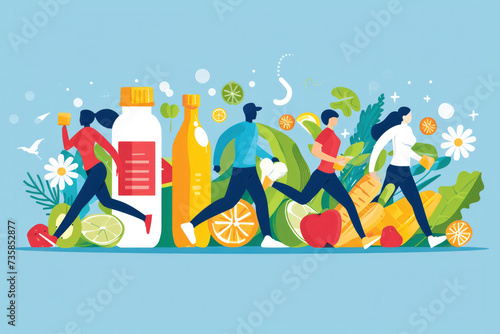 Healthy Lifestyle: Regular exercise, a balanced diet, weight management