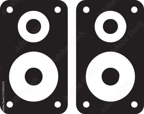 Speaker Pair Icon vector