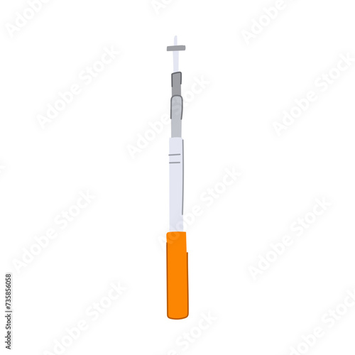 camera selfie stick cartoon vector illustration