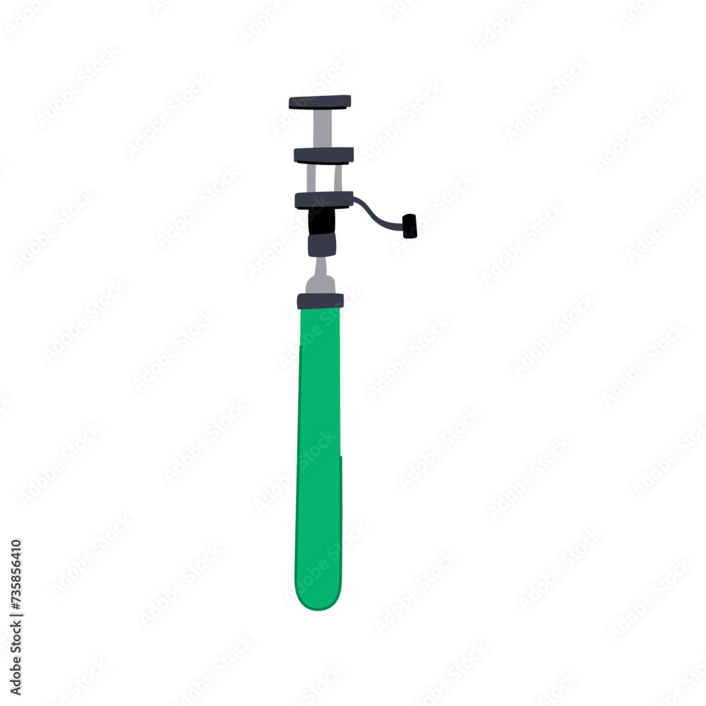 smartphone selfie stick cartoon vector illustration smartphone selfie stick cartoon vector illustration