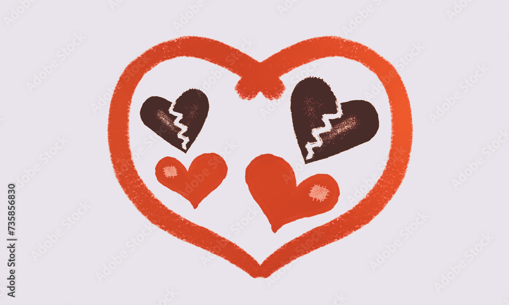 abstract heart Valentine concept background abstract heart Valentine concept background
