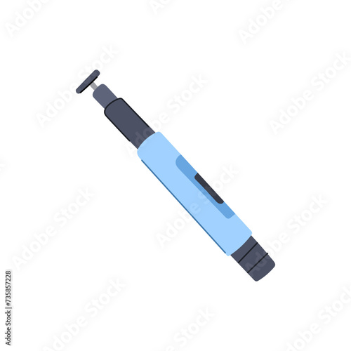 photo selfie stick cartoon vector illustration