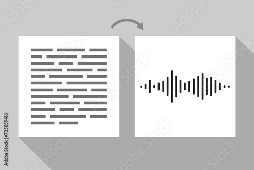 Concept of converting text to speech