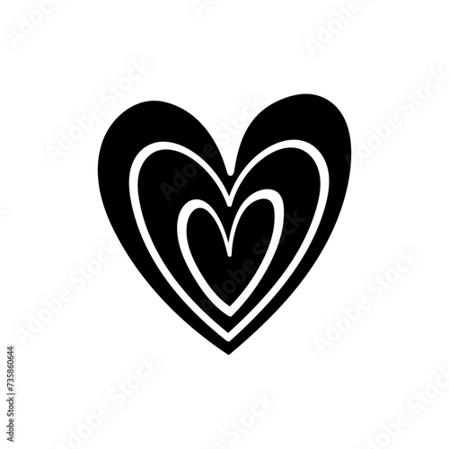 Heart icon vector. love illustration sign. romance symbol.