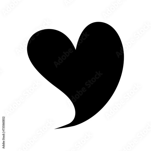 Heart icon vector. love illustration sign. romance symbol.