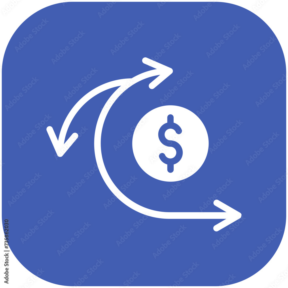 Sprint Cost vector icon illustration of Finance and Money iconset. Sprint Cost vector icon illustration of Finance and Money iconset.