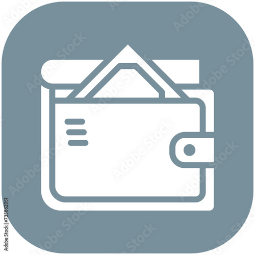 Wallet vector icon illustration of Finance and Money iconset.