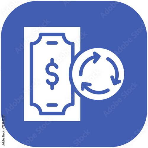 Cash Flow vector icon illustration of Finance and Money iconset.