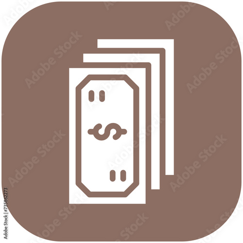 Cash vector icon illustration of Finance and Money iconset.