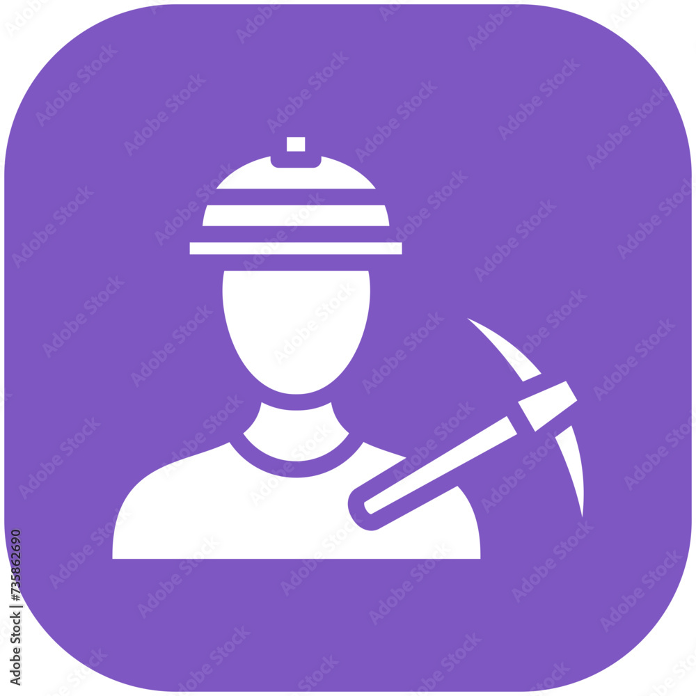 Miner vector icon illustration of Tools iconset. Miner vector icon illustration of Tools iconset.