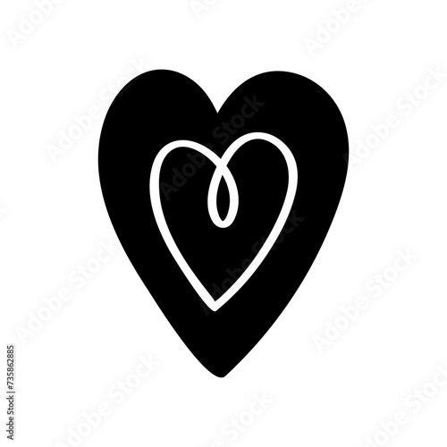 Heart icon vector. love illustration sign. romance symbol.