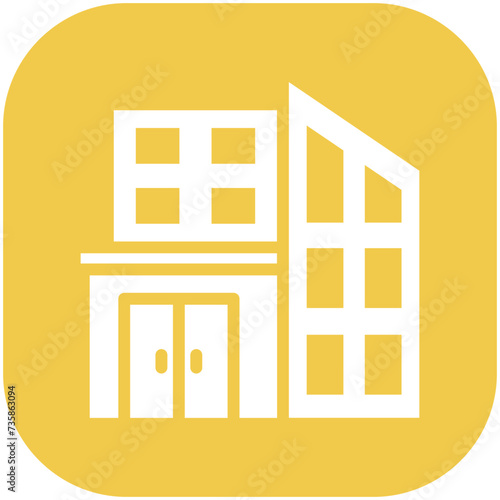 Office Building vector icon illustration of Business and Office iconset.