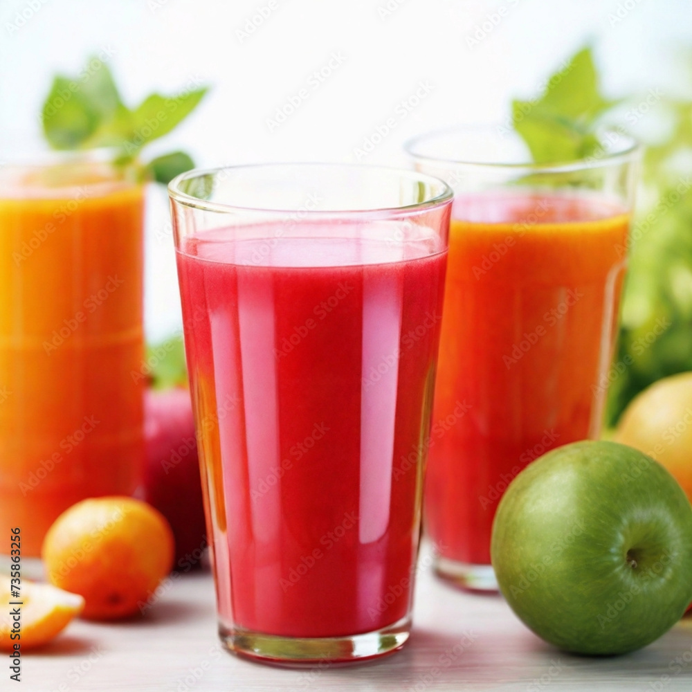 glass of juice and fruits Generated by Ai glass of juice and fruits Generated by Ai