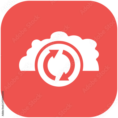 Cloud Sync vector icon illustration of Cloud Computing iconset.