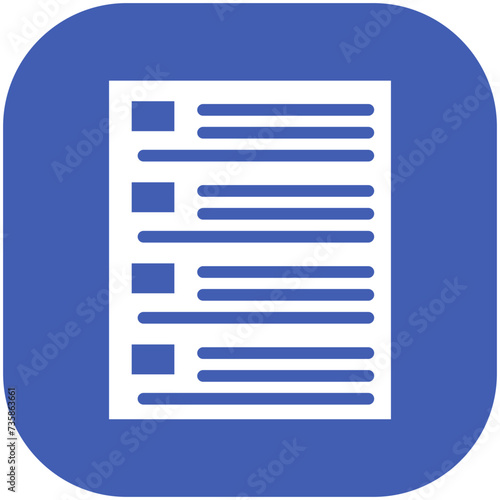 Tasks List vector icon illustration of Project Management iconset. © IconVerse