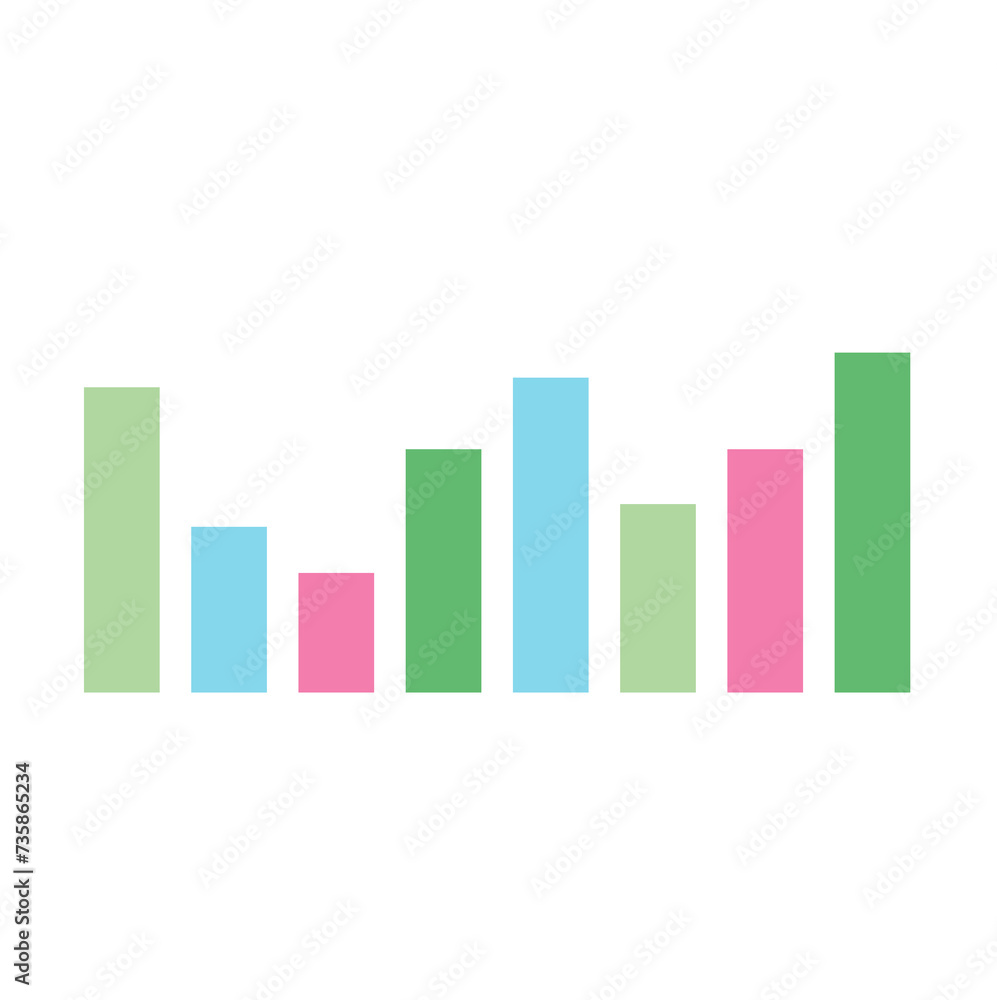 business graph cute colorful business graph cute colorful