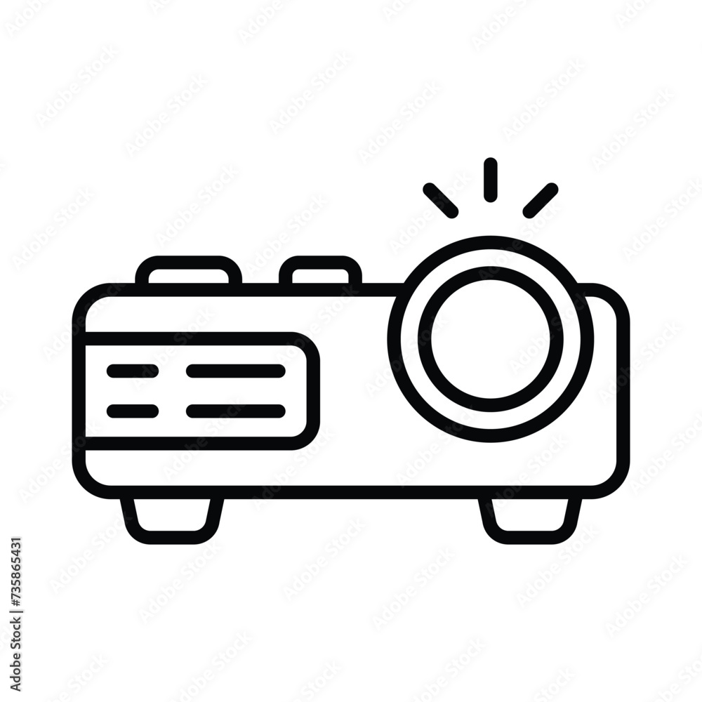 Projector icon vector stock illustration. Projector icon vector stock illustration.