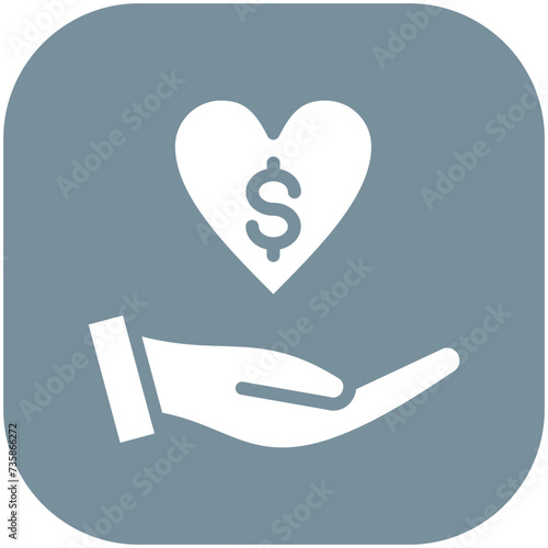 Donors vector icon illustration of Donations iconset.