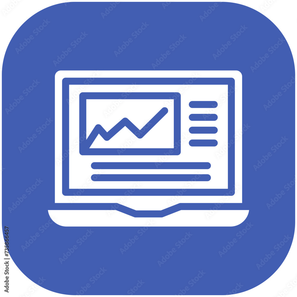 Laptop Presentation vector icon illustration of Work from Home iconset. Laptop Presentation vector icon illustration of Work from Home iconset.