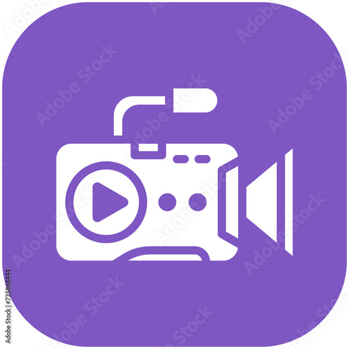 Video Recording vector icon illustration of Work from Home iconset.