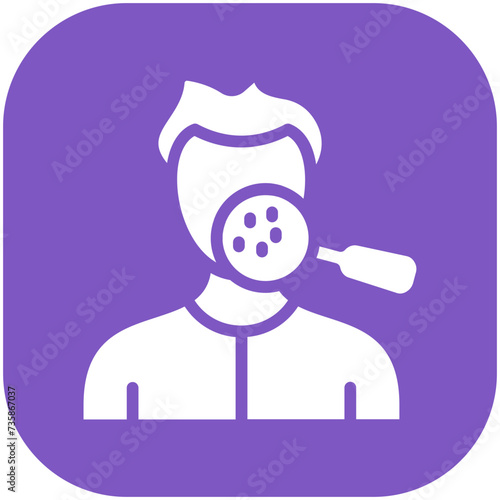 Skin Checkup vector icon illustration of Health Checkup iconset.
