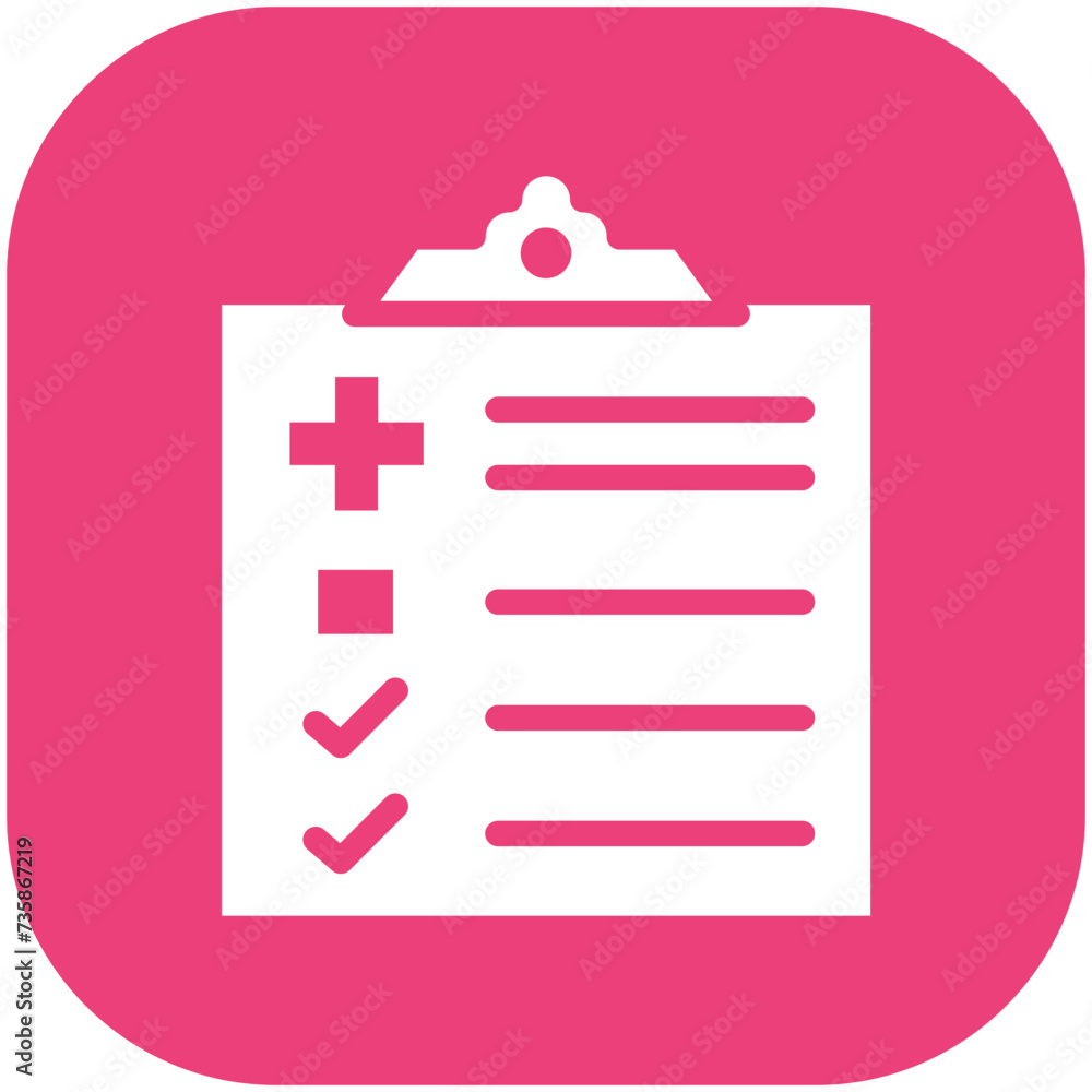 Patient Checklist vector icon illustration of Health Checkup iconset. Patient Checklist vector icon illustration of Health Checkup iconset.