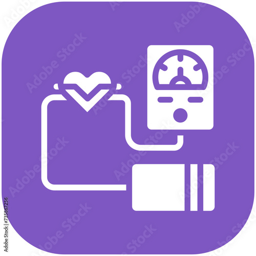 Blood Pressure vector icon illustration of Health Checkup iconset.