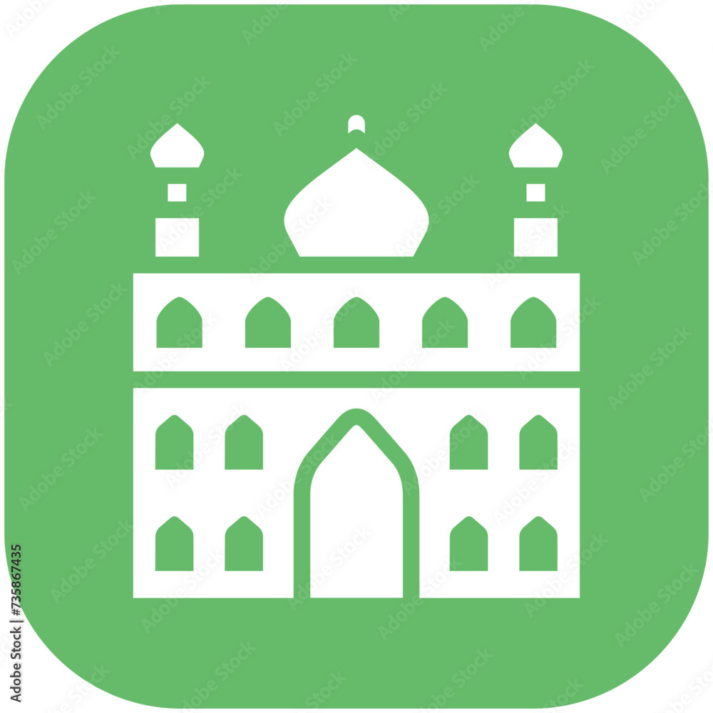 Mosque vector icon illustration of Ramadan iconset.