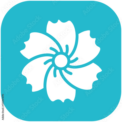 Violet vector icon illustration of Flowers iconset.