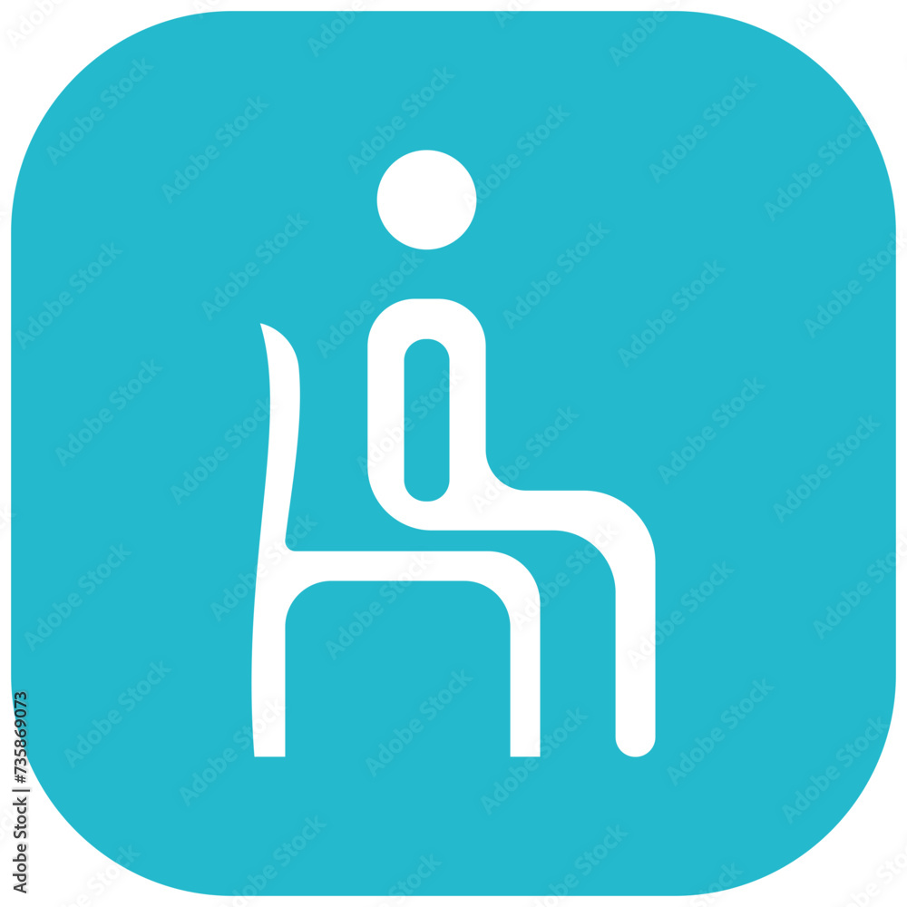 Sitting vector icon illustration of Housekeeping iconset. Sitting vector icon illustration of Housekeeping iconset.
